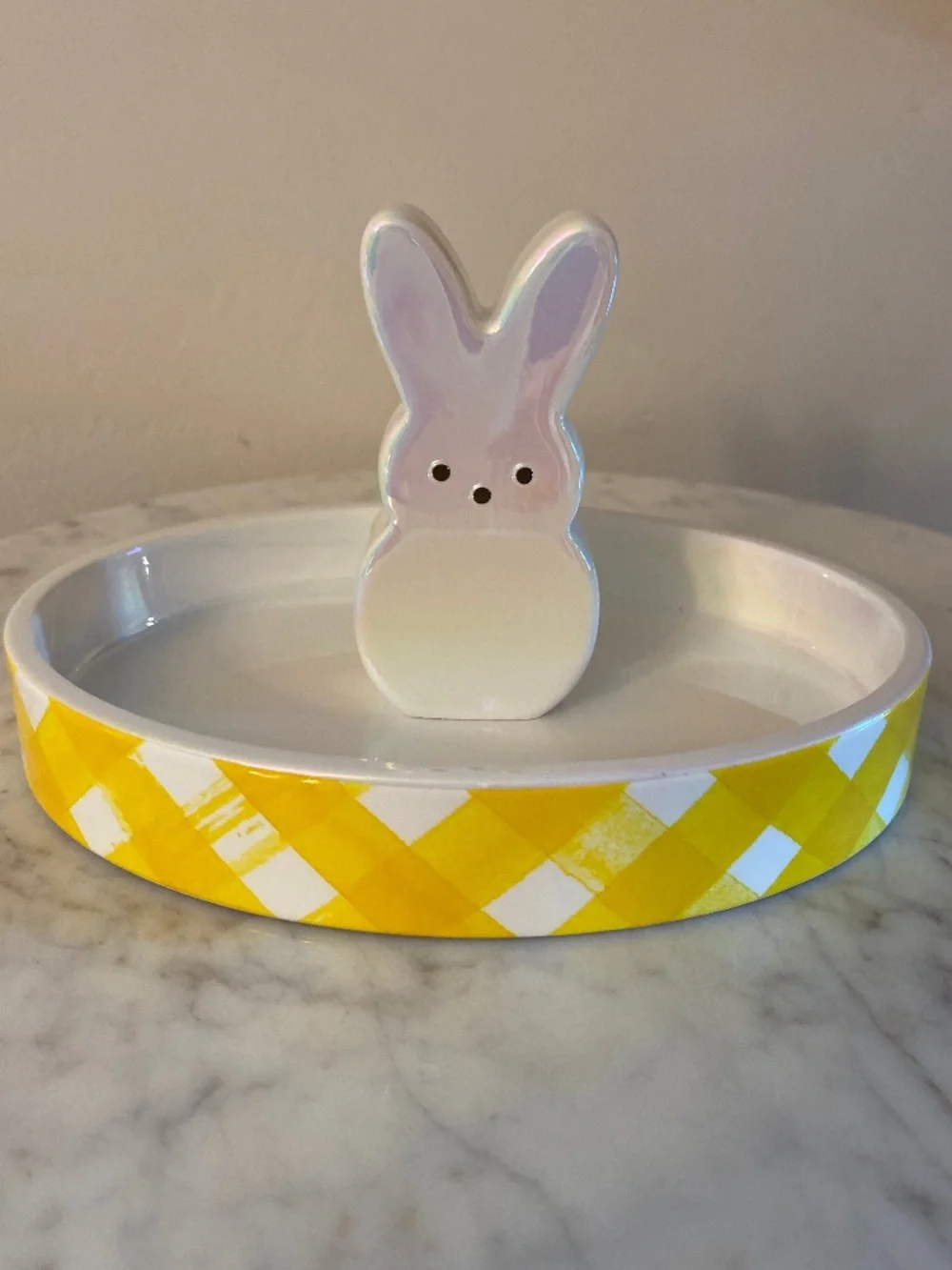 **NWT** Bath and Body Works Iridescent Peeps Marshmallow bunny tray
